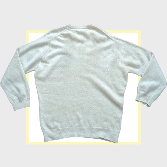 - Vintage super soft shetland wool, cream coloured sweater - Picture 5 of 11